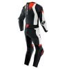 Dainese LAGUNA SECA 6 1PC závodní letní kombinéza bílá/fluo-červená vel.52